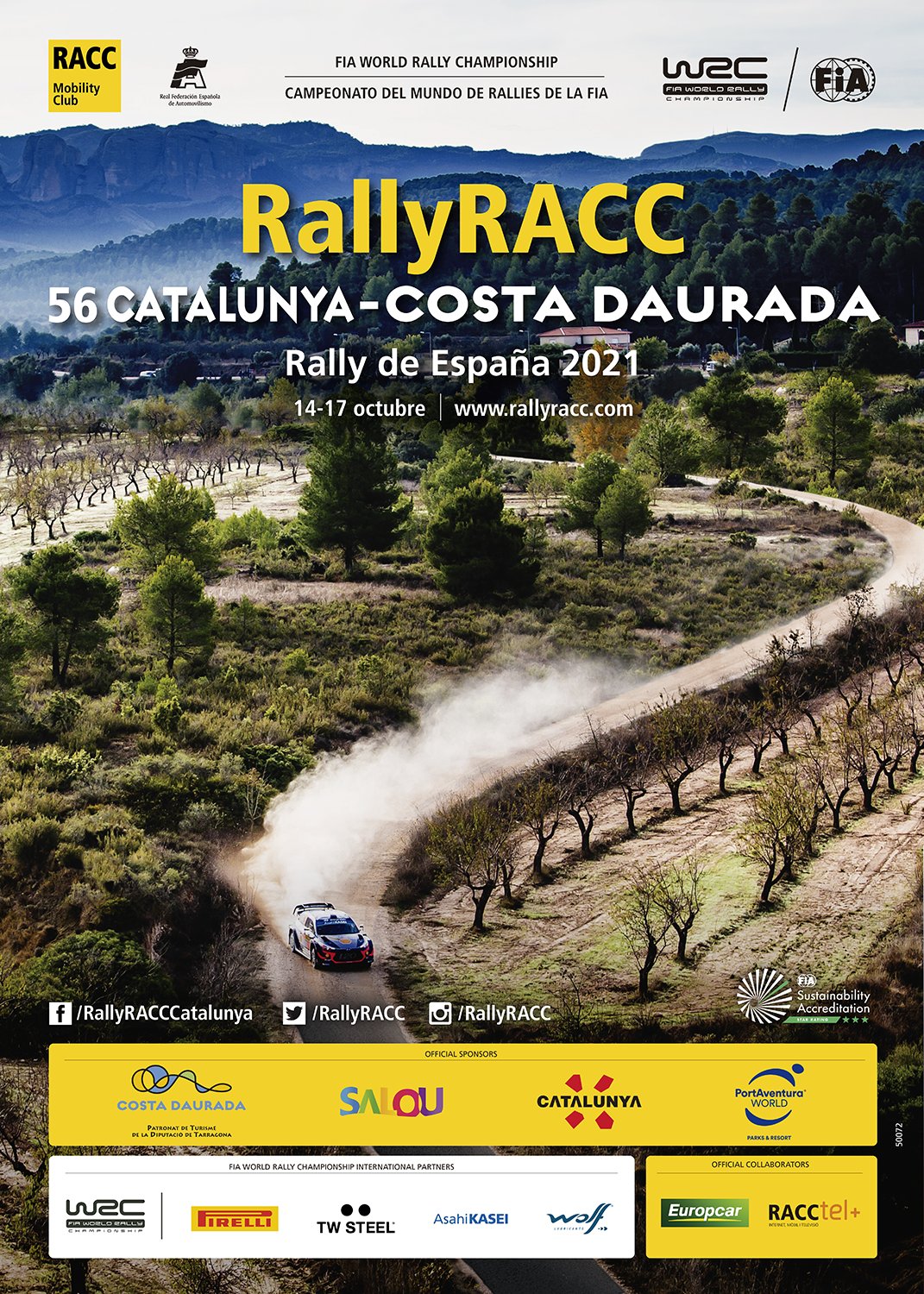Cartel oficial RallyRACC 2021